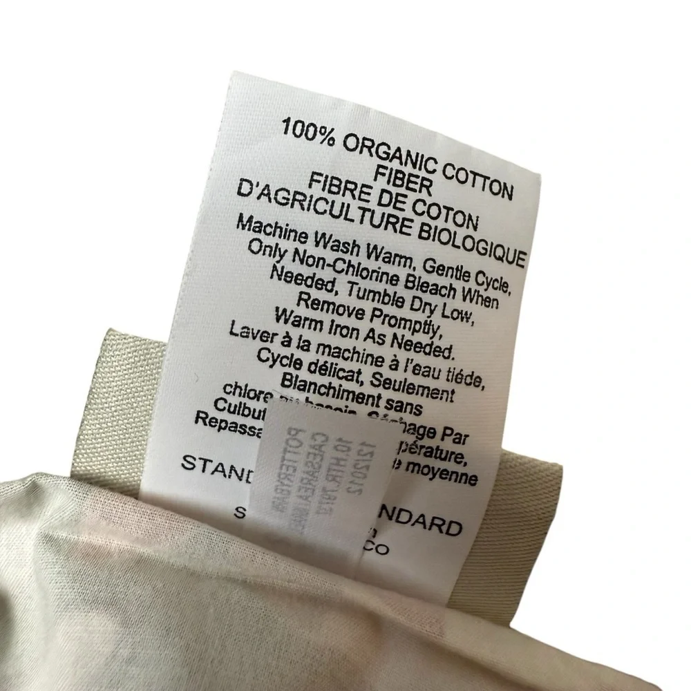 Pottery Barn Sham Courtney Large Floral Cream Sage Gold Red Just One Rare EUC